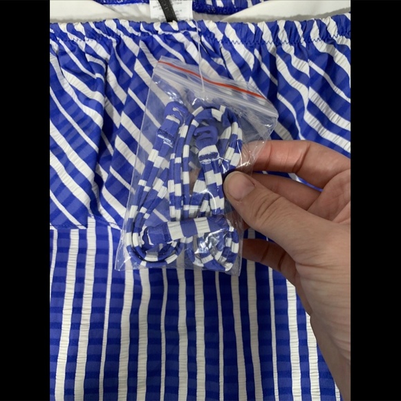NEW J.CREW Puckered Stripe‎ One Piece Swimsuit 16 - Picture 9 of 12